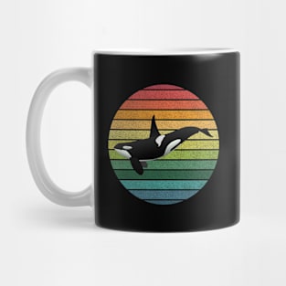 Orca Whale Retro Vintage Mug